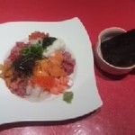 創作Dining Sushi　きくち - ｽﾍﾟｼｬﾙ納豆(納豆が見えない位寿司ﾈﾀが充実していて味も絶賛の逸品です！！)