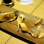 つきじ 文化人 - 焼き松茸　15年9月