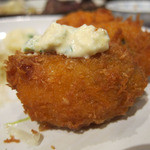 けやき - タルタルソース乗っけた牡蠣フライ