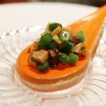 再訪　アミューズ隠元と栄螺のワンスプーン