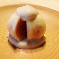 御料理 光安 - 先付　無花果のゴマだれ