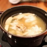 北新地Koutaro - 小鍋　鱧と松茸のスープ仕立て