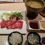 サクラ - 黒毛和牛しゃぶしゃぶ、ご飯セット