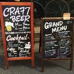 EITAI BREWING Cafe&Dinner - 一階にあるメニュー