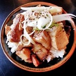 Chacchaya - サイコロ丼 300円 2015/10