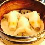 香港海鮮飲茶樓 - 貝柱入り海鮮餃子♪これ金魚？！子豚？！（笑）