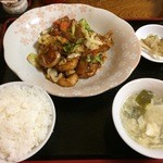 七福家 - 海老と野菜の味噌炒め