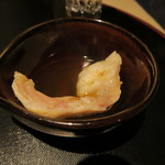 日本料理 みや  - 27年10月　河豚炙り　出汁ポン酢で