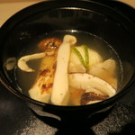 日本料理 みや  - 27年10月　鱧真薯と松茸椀