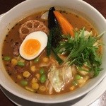 ラ・メゾン・ド・カリークゥー - イタリアンソーセージとろーりチーズのスープカリー、1240円です。