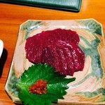 ろばたや - 桜肉の刺身♪これはもう王道中の王道でしょ(*´∀｀)