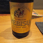 かま田 - ビンはエビス。