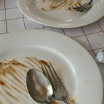 ル・プラ・プリュ - デザートのお皿スプーンでこれでもかと…(^^;)