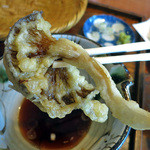 蕎麦 つづら - キノコの天ぷら