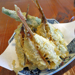 蕎麦 つづら - ホウボウの天ぷら