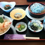 ポテト - ミニ天丼とミニそば
