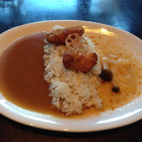 ゼックスウエスト ザ バー - スープカレーとトムヤムクン(具がないのでフライ系をトッピング・笑)