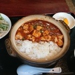 kenkouchuukaanseiren - ドカンとでかい土鍋de麻婆！(ランチパスポート)