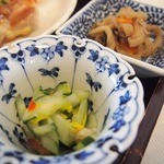 いまきん食堂 - 定食の小鉢〜切干し・きゅうり〜美味しかった