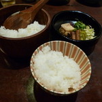 丸太町十二段家 - 食事のセット。