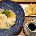 切麦や 甚六 - かしわ天ぶっかけうどん