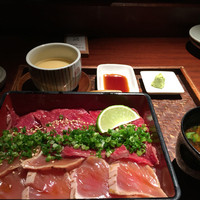 いせもん本店 - 松阪牛と炙りマグロ丼  1500円