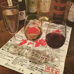 h Tsubame Shokudou - 日本ワインのテイスティング３杯セット