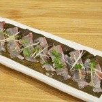 スエヒロ - 白身魚の昆布〆カルパッチョ風