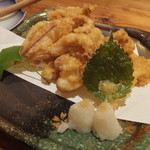 笠やま - いかの天ぷら（後造り）