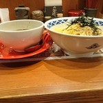 九州らーめん亀王 - あご節つけ麺 大盛