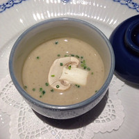 ステーキ懐石都 春日 - 2015.10月ランチ きのこのスープ