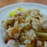 民主火雞肉飯 - エシャレットを揚げた雞油の香ばしさがたまらない！