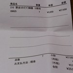 しげよし - 納品書 兼 領収書