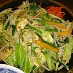 Okinawa Soba - とうふ炒め アップ