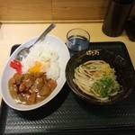 はなまるうどん - カレーセット530円（ソフトエッグカレー+ぶっかけ）に変身！