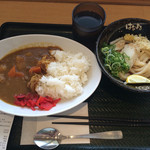 はなまるうどん - カレーセット  ぶっかけうどんで頂きました。