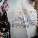 四ツ木製麺所 - ２０１５年１０月上旬再訪・店で常備されてるまえかけ