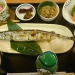 Komesada - ～2015.9月～     さんまの塩焼き定食    ￥1280