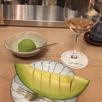 てんぷら 山の上 Roppongi 東京ミッドタウン店 - デザートにメロンもしくはアイス