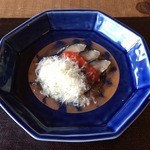 徳山鮓 - 鯖の熟鮓トマトソースとカチョカバロチーズ