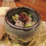 Tegami - 秋刀魚とオリーブの叩き