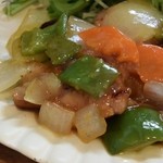 鶏の甘酢あんかけ