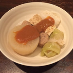 讃岐うどん 今雪 - 讃岐おでん盛り合わせ(味噌おでん)