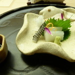 懐石料理 桝田 - お造り（めいちだいと烏賊）