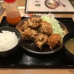 鶏千 - 塩唐揚げ定食