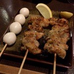 ひより　麦縄本舗　炭焼酒場 - H27.10.03 うずら・とり皮