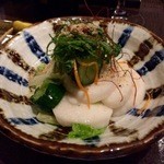 ひより　麦縄本舗　炭焼酒場 - H27.10.03 山芋の浅漬け