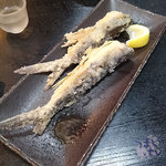 お食事処水仙 - 「本日の朝どり　伊東産　トビウオのから揚げ」　６５０円