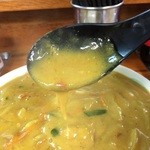 ラーメン ミート - 201510 ミート ★カレーラーメン丼（990円）★粘度は、こんな感じ