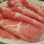 しゃぶ亭 - 国産豚ロースセットのお肉80g